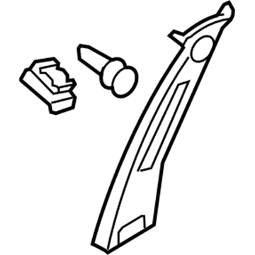 Nissan 76913-9N00A Garnish-Center Pillar,Upper RH
