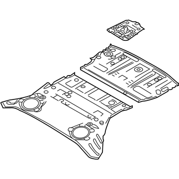 Nissan 370Z Floor Pan - G4512-1EAMA