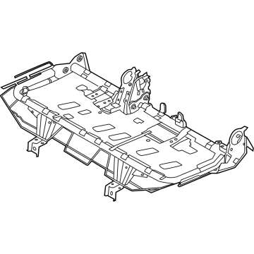 89301-6SA0A Nissan FRAME ASSY-CUSH,RR SEAT RH Illustration 1 of 1