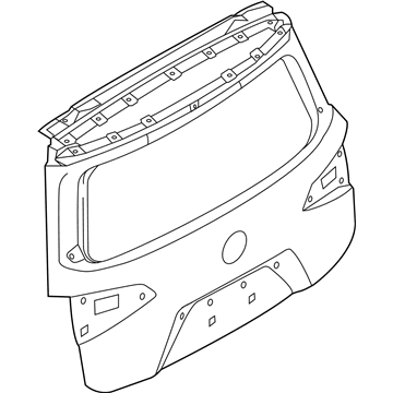 K010M-1JAAA Nissan Door Back Illustration 1 of 1