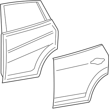 Nissan H210M-6MAMA Door Assy-Rear,RH