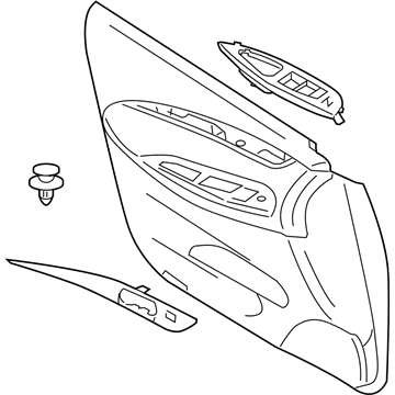 Nissan 80901-1BA0D FINSHER Assembly Fr
