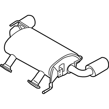 Nissan 20100-1CH0A Muffler Assy-Exhaust Main