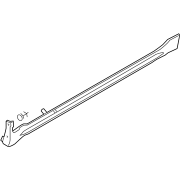 Nissan 76852-5Y714 MUDGUARD-Center, Front RH