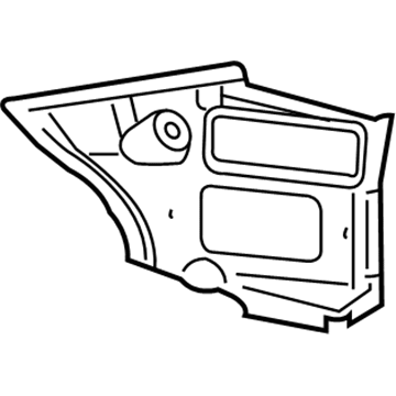 Nissan 78119-1EA0A Extension-Rear Fender,LH