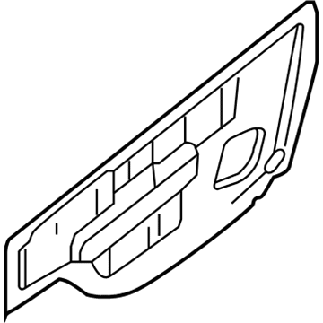 Nissan 80861-3SG0A Screen Assembly-Sealing,Front Door LH