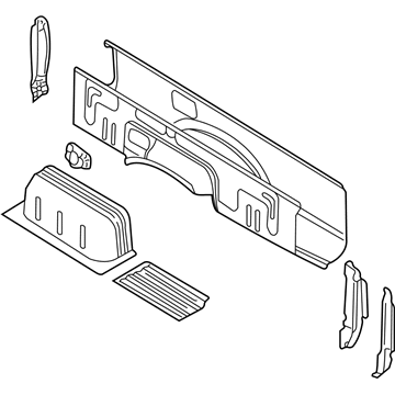 93300-9Z331 Nissan Side Panel Assembly Right Hand Illustration 1 of 1