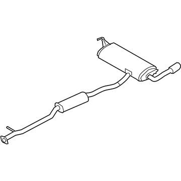 Nissan 20100-JM50A Muffler Assy-Exhaust Main 20100-JM50A Nissan Muffler Assy-Exhaust Main Illustration 1 of 1