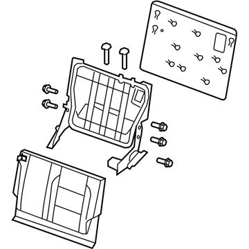 89650-ZQ10C Nissan Back Assembly - 3RD Illustration 1 of 1