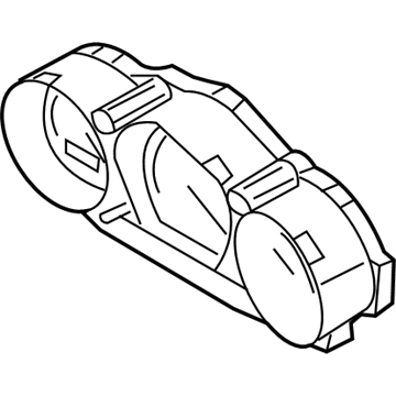 24820-EV20C Nissan Instrument Cluster Speedometer Illustration 1 of 1