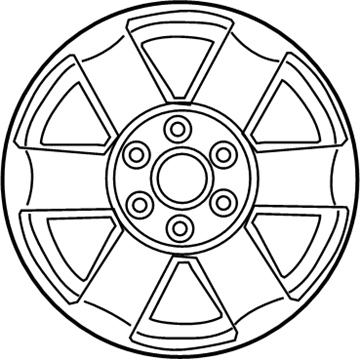 40300-7S41A Nissan Aluminum Wheel Illustration 1 of 1