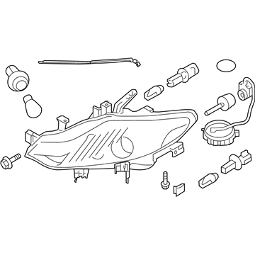 26060-1AA5E Nissan Driver Side Headlight Assembly Illustration 1 of 1