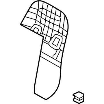 Nissan 87640-1EJ2A Board Assembly Front Seat Back