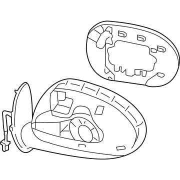 Nissan 96301-1FC0C Mirror - Skull Cap RH 96301-1FC0C Nissan Mirror - Skull Cap RH Illustration 1 of 1