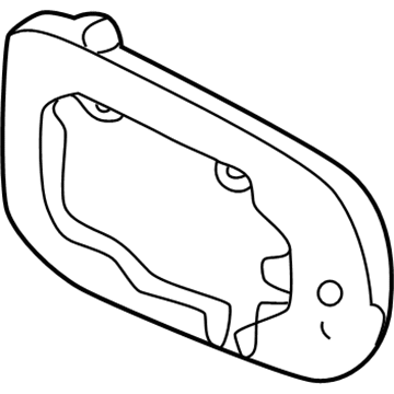 Nissan 96366-3Y102 Mirror-Glass,L