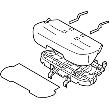 Nissan 88300-1FH1A Cushion Assembly Rear Seat