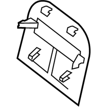 Nissan 87640-JA01C Board Assy-Front Seat Back