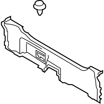 Nissan 79910-1ES0A Finisher-Rear Parcel Shelf