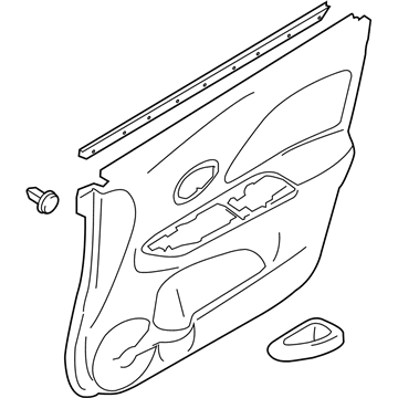 Nissan 80901-3AN1A Finisher Assy-Front Door,LH