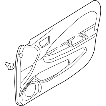 Nissan 80901-4Z660 Finisher Assy-Front Door,LH
