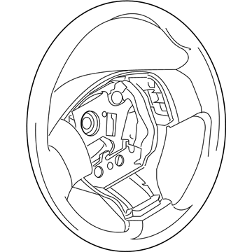 48430-EM36C Nissan Steering Wheel Illustration 1 of 1