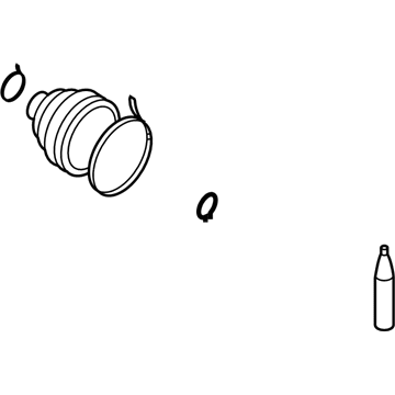Nissan C974A-EW60L Repair Kit - Dust Boot, Inner