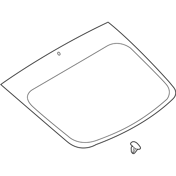 Nissan 90300-CD000 Glass-Back Door Window
