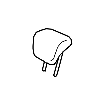 Nissan 86460-5RB2A Headrest Assy-Rear Seat