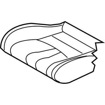 Nissan 87370-1EA2A Trim Assembly - Front Seat Cushion