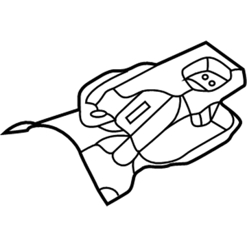 Nissan 74355-1W000 Reinforce-Hand Brake & Seat Belt