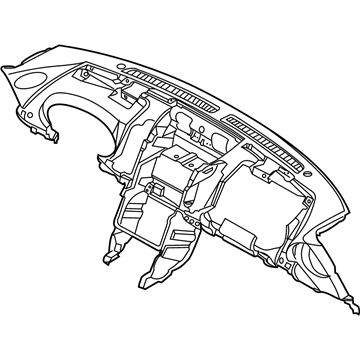 Nissan 68200-CD00A Instrument Panel & Pad Assembly 68200-CD00A Nissan Instrument Panel & Pad Assembly Illustration 1 of 1