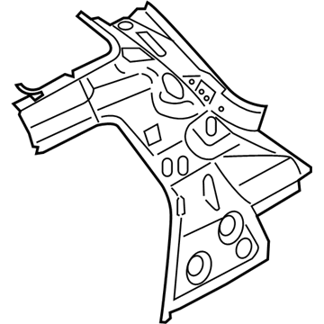 Nissan 766D1-3YW0B Pillar Re Inner L