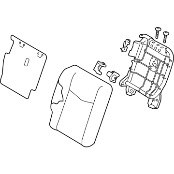 Nissan 88600-6WK0C Back Assy-Rear Seat,RH