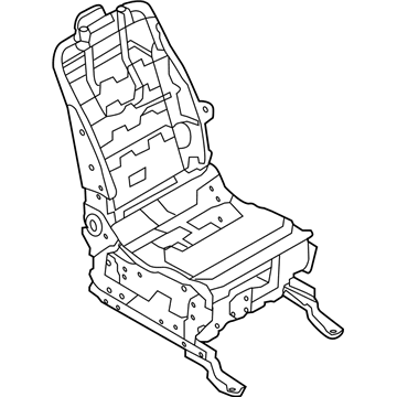 Nissan 87101-1JB6C Frame ADJUSTER Assembly-Front Seat RH