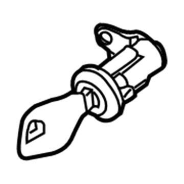 80600-EA000 Nissan Cylinder Set-Door Lock,RH Illustration 1 of 1