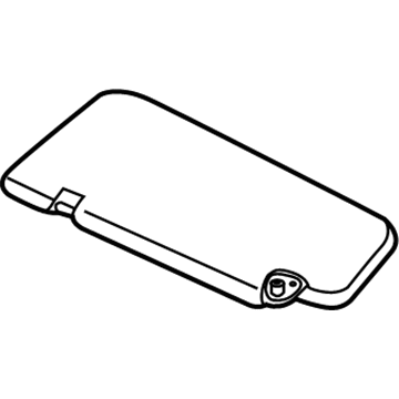 96401-CA01A Nissan Sun visor Assembly Left Hand Illustration 1 of 1