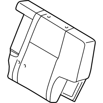 Nissan 88670-1W306 Trim Assembly-Rear Seat Back,L