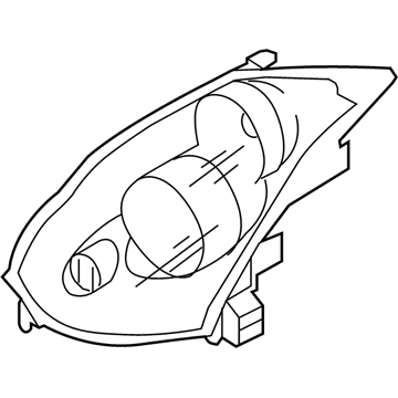 26075-CM40C Nissan Housing Assembly - Head Lamp, LH Illustration 1 of 1