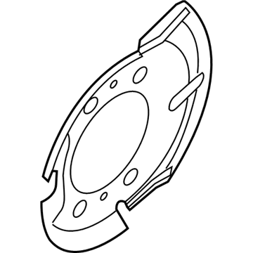 2021 Nissan Kicks Brake Backing Plate - 41151-5RY0A