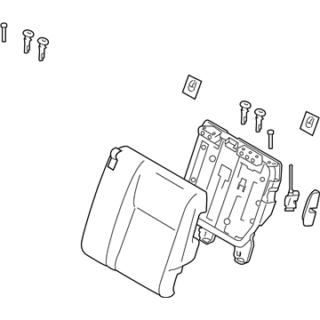Nissan 88650-1KB5A Back Assy-Rear Seat,LH