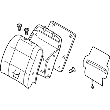 Nissan 87600-ZF101 Back Assy-Front Seat