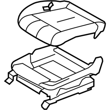 87350-JK78C Nissan Cushion Assembly Illustration 1 of 1