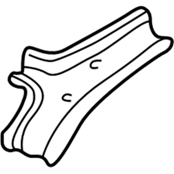 Nissan 76326-7B030 Brace-Roof Rail,Front RH