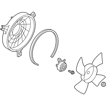 Nissan 21481-CG000 Motor & Fan Assembly