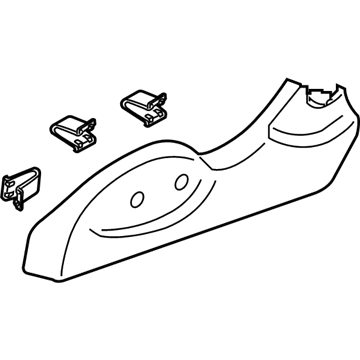 Nissan 87380-6GA0D Finisher Assy-Cushion,Front Seat LH Rear