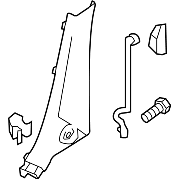 Nissan 76916-1JA0C GARNISH Center Pillar Lower LH