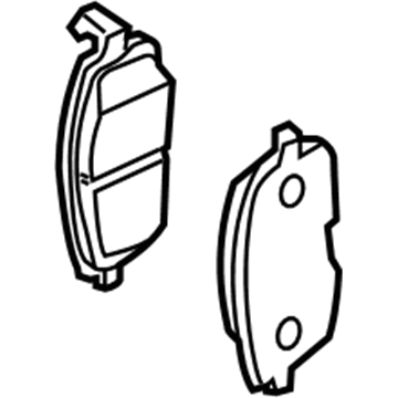 Nissan D106M-6J091 Disc Brake Pad Kit D106M-6J091 Nissan Disc Brake Pad Kit Illustration 1 of 1