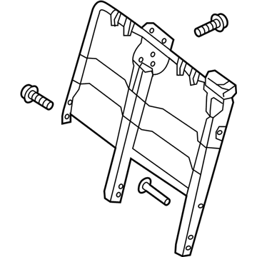 Nissan 88601-1PC1A Frame Assembly-3RD Seat Back RH