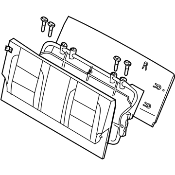 Nissan 89600-7S601 Back Assembly-3RD S 89600-7S601 Nissan Back Assembly-3RD S Illustration 1 of 1