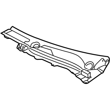 66863-1NL0A Nissan Cover-COWL Top Grille LH Illustration 1 of 1